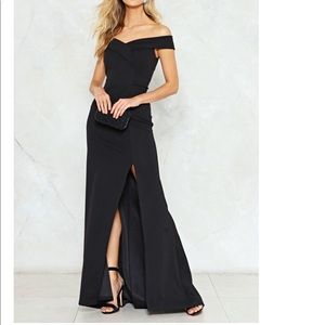 Nasty gal wrecking ball maxi gown